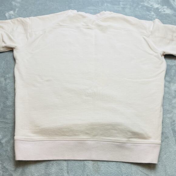 Lululemon Softstreme Perfectly Oversized Cropped Sweatshirt Womens 4 Blush Crew - Picture 2 of 9